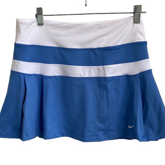 Nike Tennis Pickleball Skirt Blue & White Extra Large - Picture 1 of 4